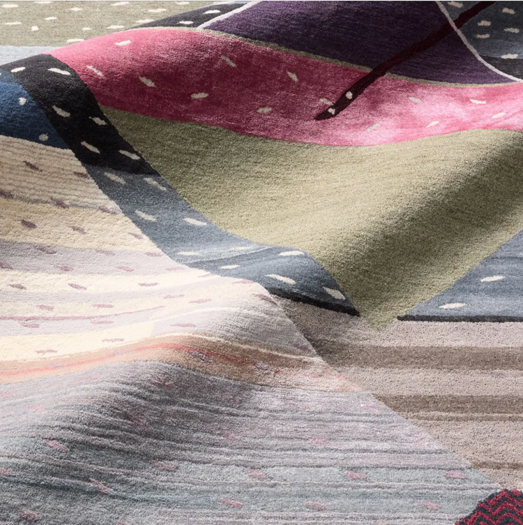 Cascade Hand-Tufted Wool Rug in Mirage 03 (3x9 in stock)