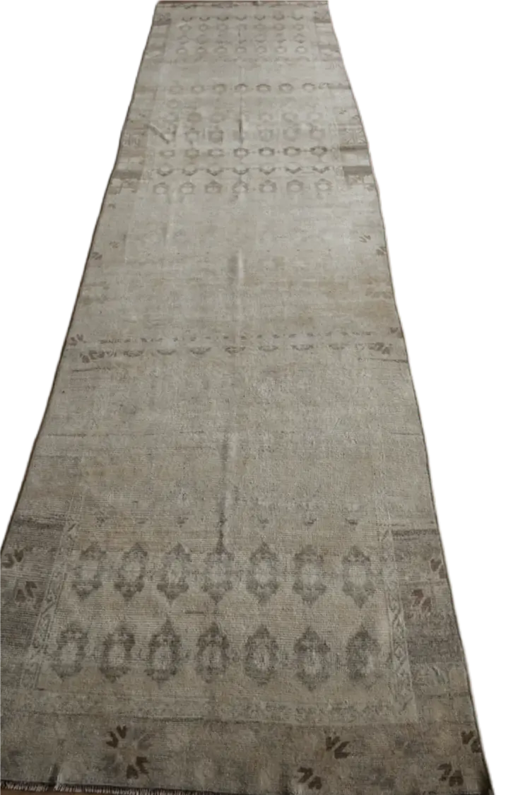 Vintage Turkish Kars Runner Rug