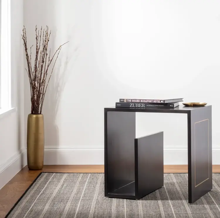 Samson Black Indoor/Outdoor Rug (3x5 in-stock)