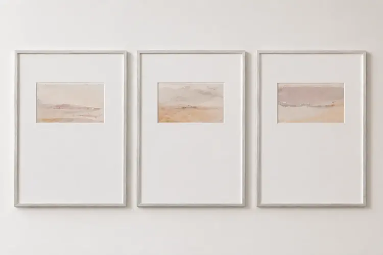 Turner Scapes Tryptic - Blush I, II, II