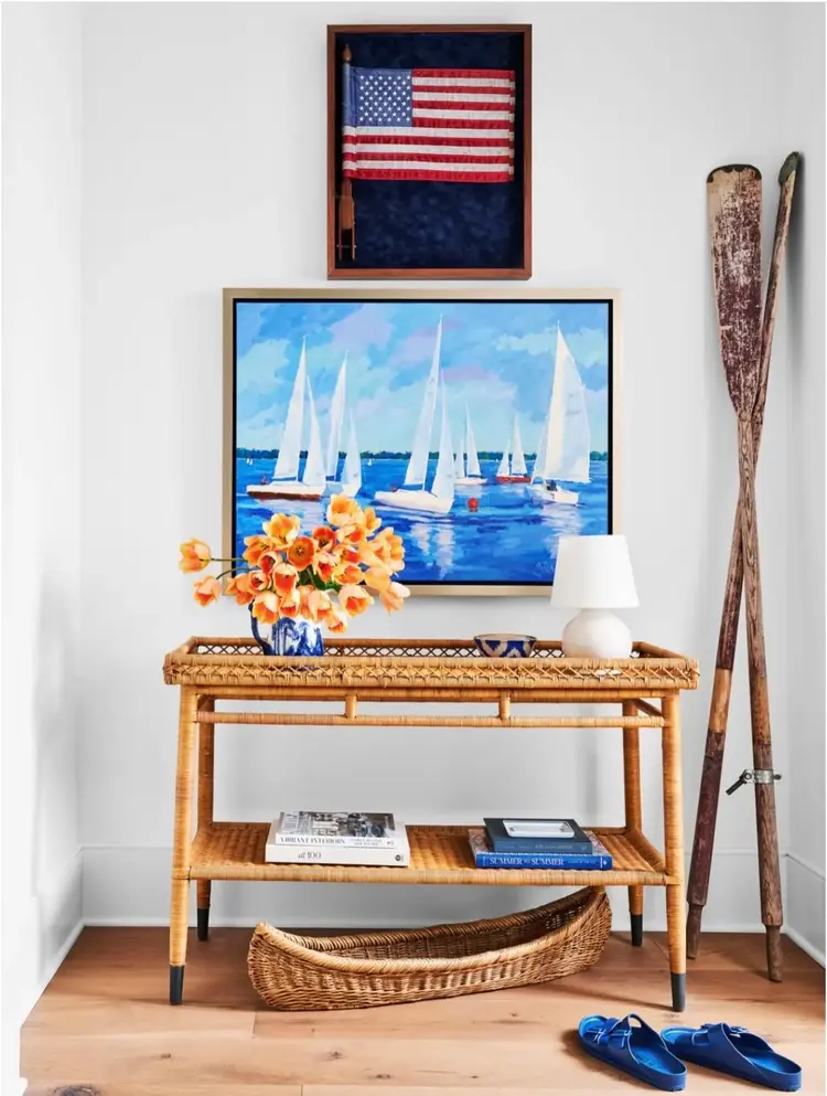 Sarah Rattan Console Table