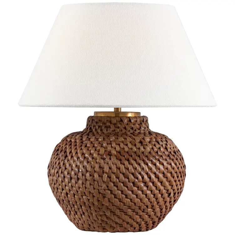 Avedon 11" Cordless Rattan Lamp