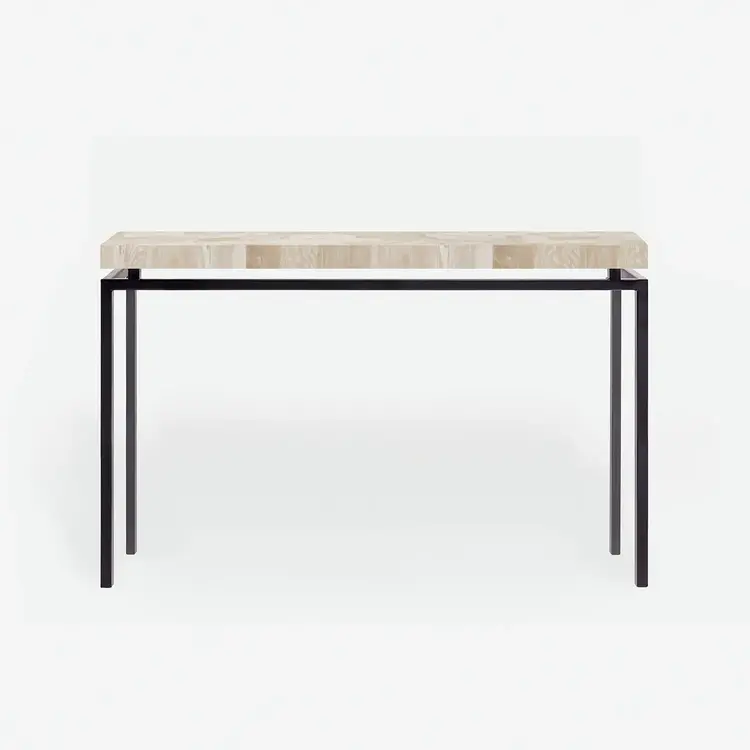 Benjamin Console Table in Fossilized Stone