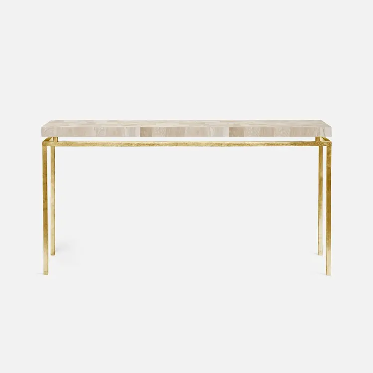 Benjamin Console Table in Fossilized Stone