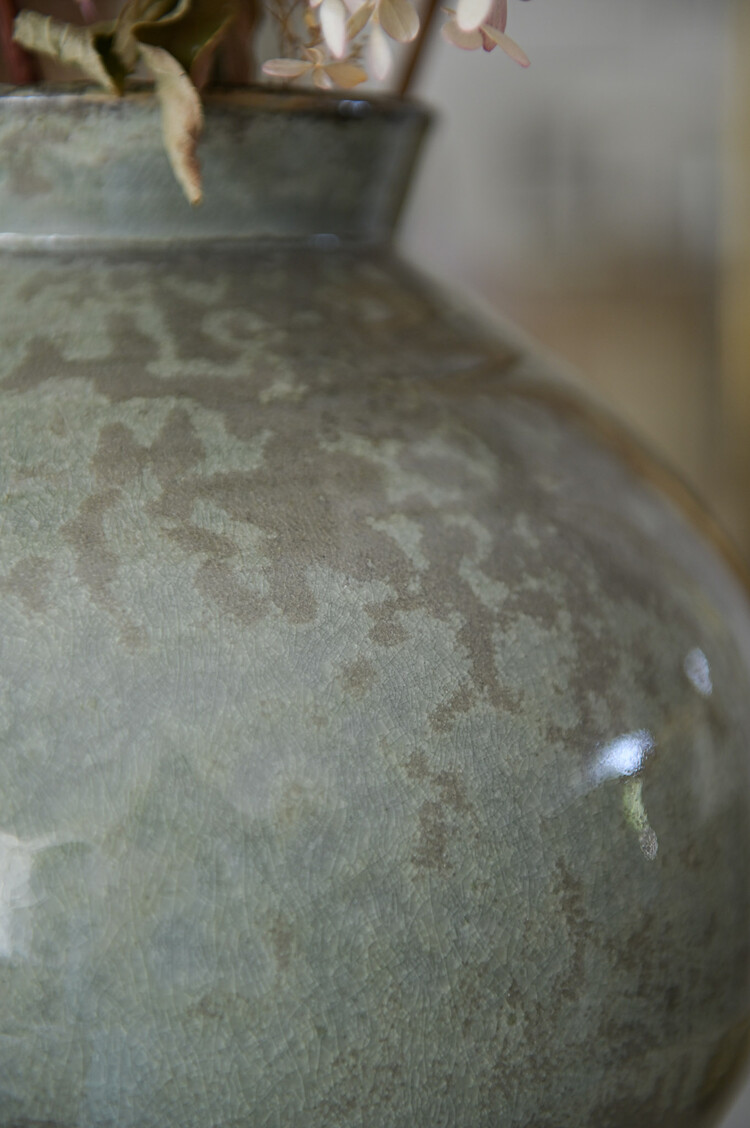 Christer Myrberg Large Spotted Glaze Moon Jar/Vase