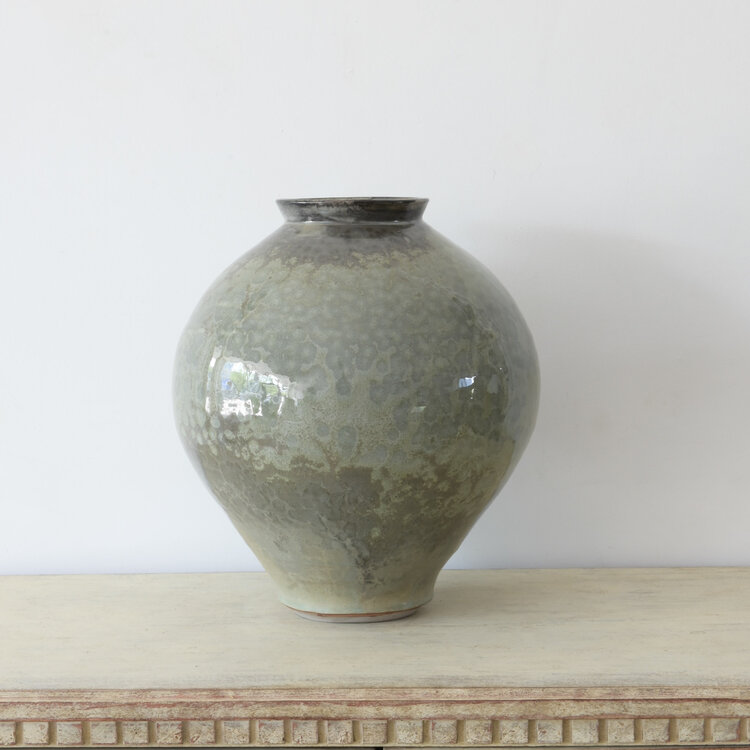Christer Myrberg Large Spotted Glaze Moon Jar/Vase