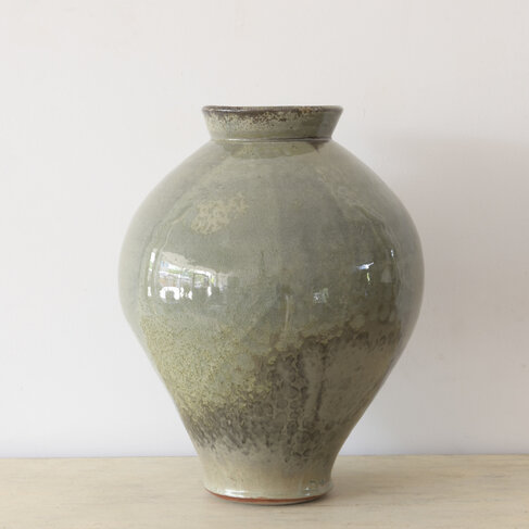 Christer Myrberg Large Celadon Tapered Vase (SOLD)