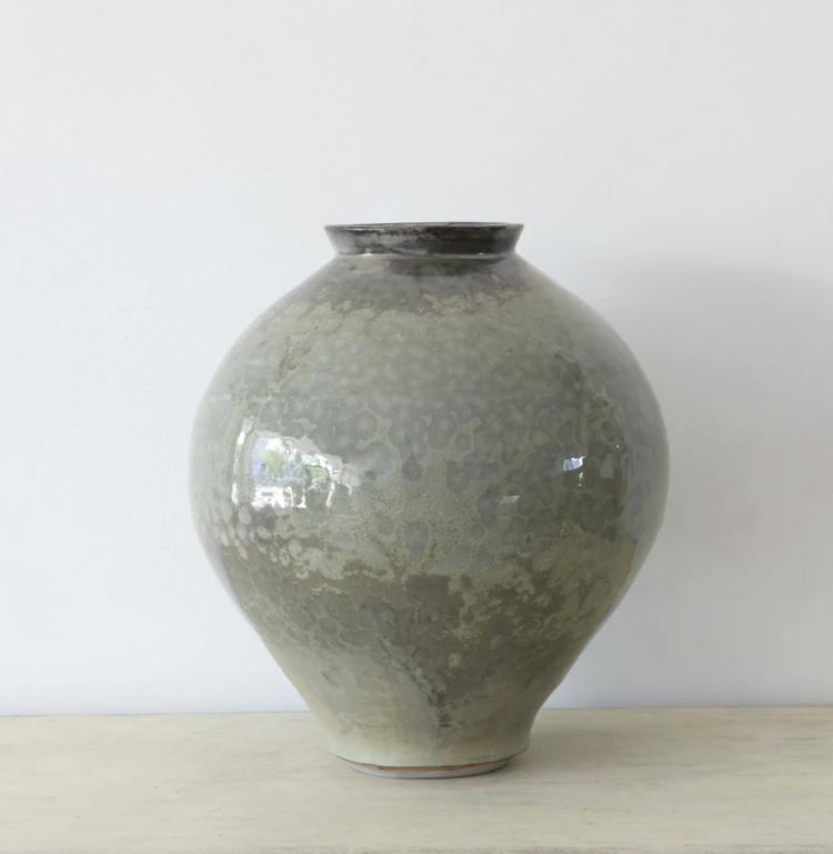 Christer Myrberg Large Spotted Glaze Moon Jar/Vase