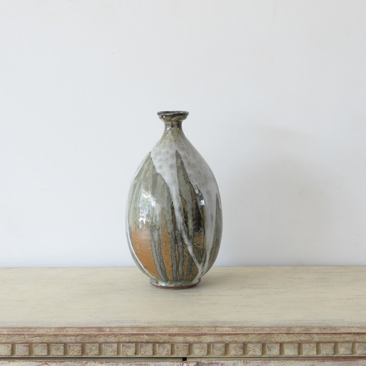 Christer Myrberg Extravagant Glaze Bottle Vase