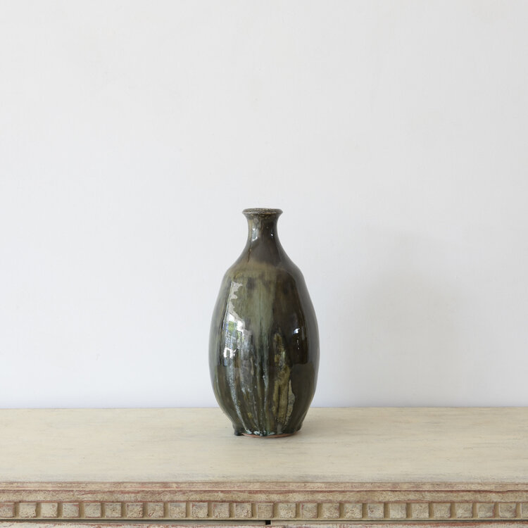 Christer Myrberg Tenmoku Bottle Vase