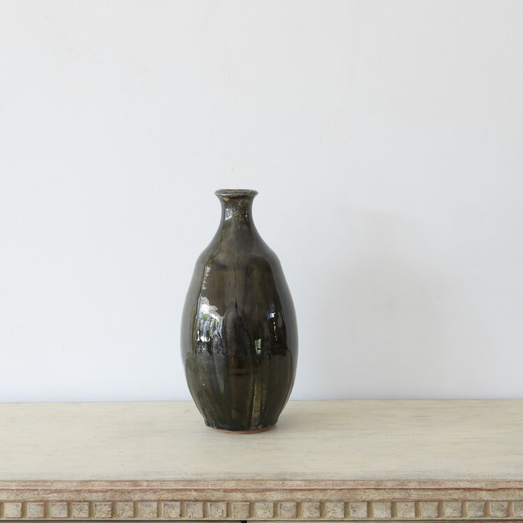 Christer Myrberg Tenmoku Bottle Vase