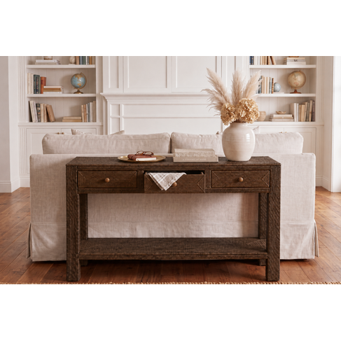 Rattan Console Table