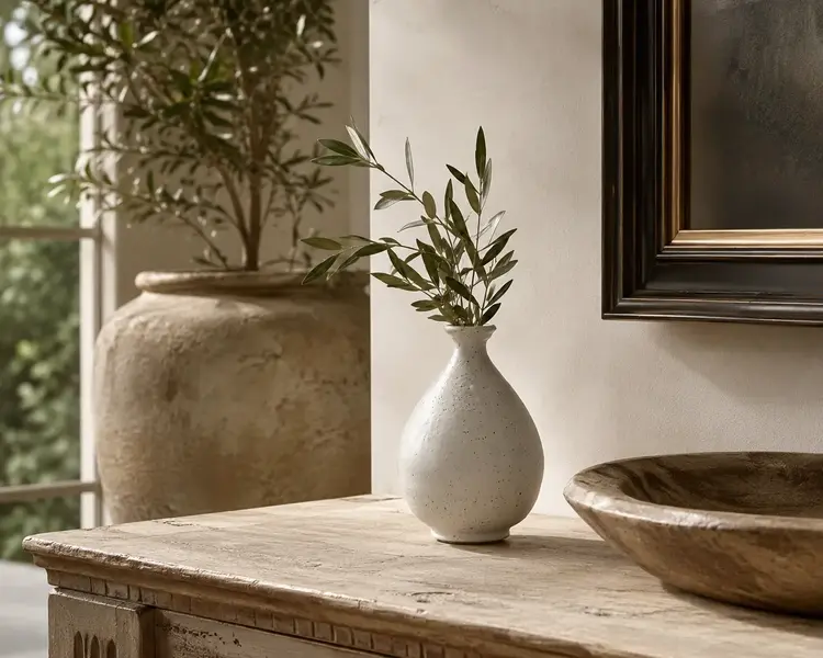 Christer Myrberg Speckled White Bottle Vase