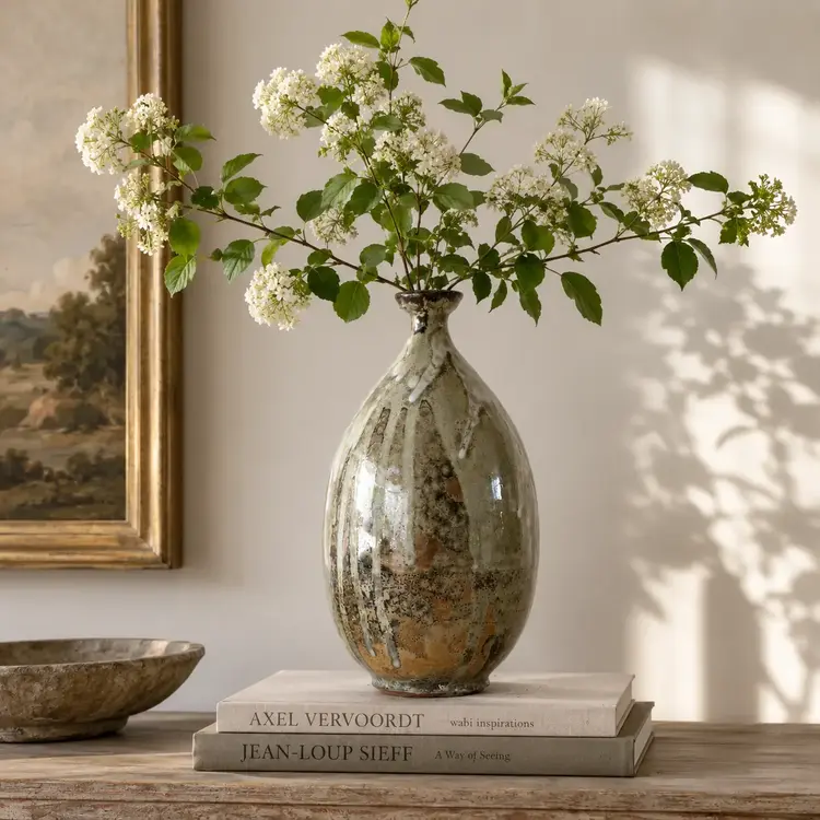 Christer Myrberg Extravagant Glaze Bottle Vase