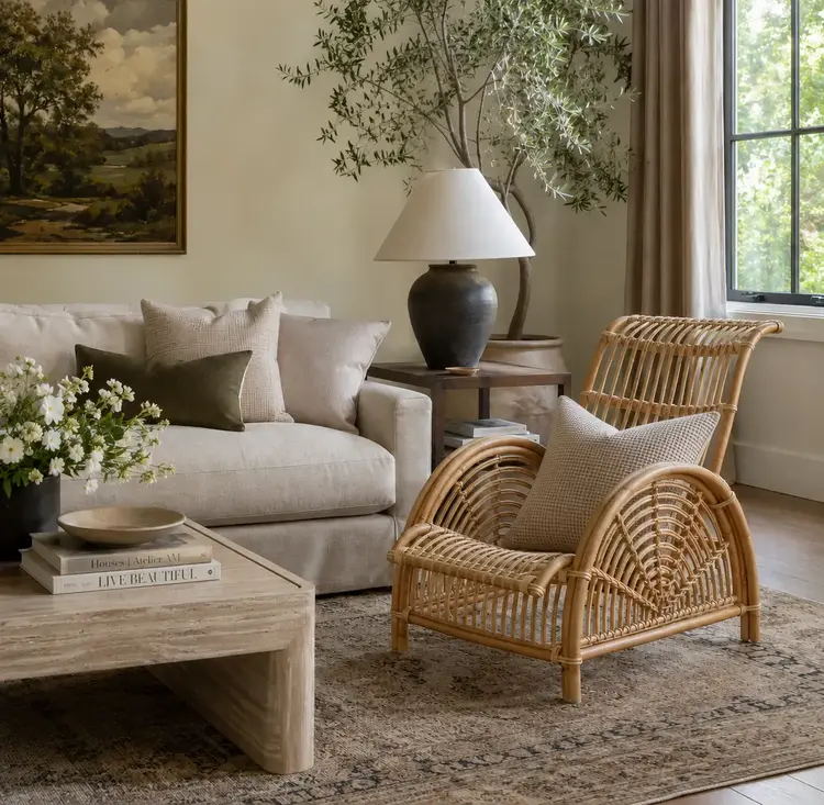 Paris Rattan Lounge Chair
