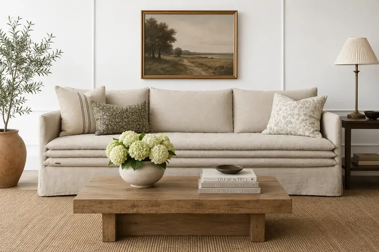 Bérengère Leroy Endless Nights 90" Long Sofa