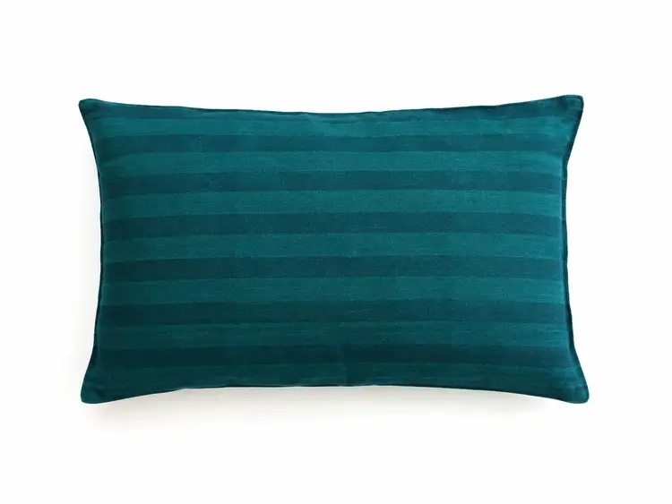 Emerald Green Stripe Cushion