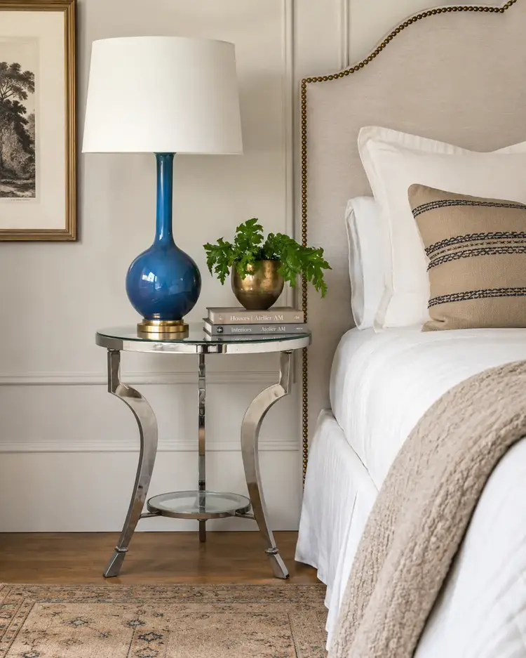 Vintage Chrome Side Table