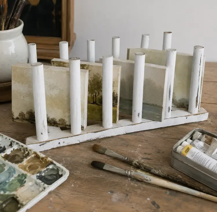 White Wooden Drying Rack