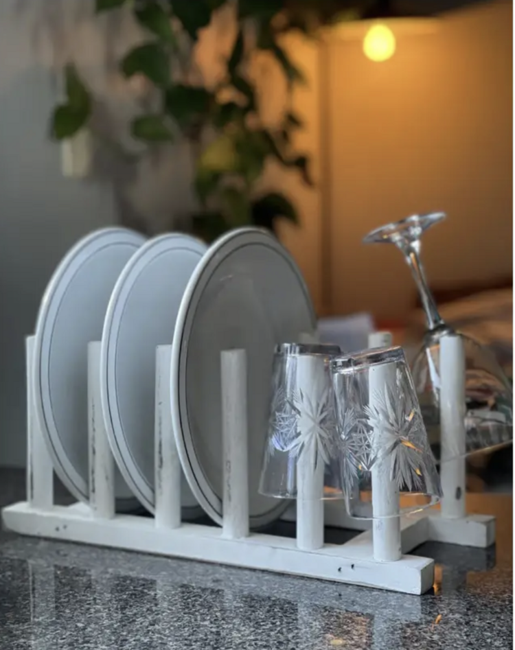 White Wooden Drying Rack
