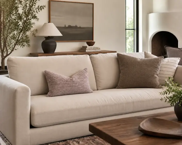 Nash Pillow in Lavender - Belgian linen