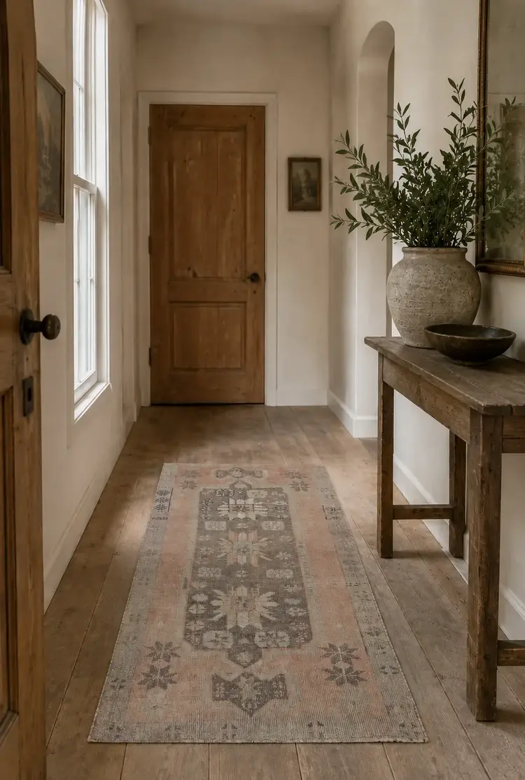 Vintage Wool Runner Rug 2'8" x 6'1"