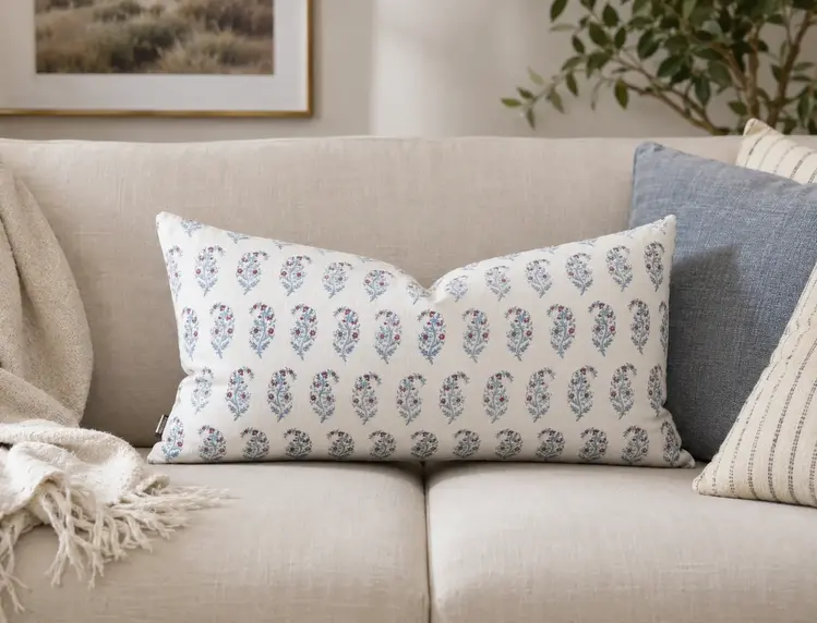 Lee Jofa Indiennes Paisley Cushion
