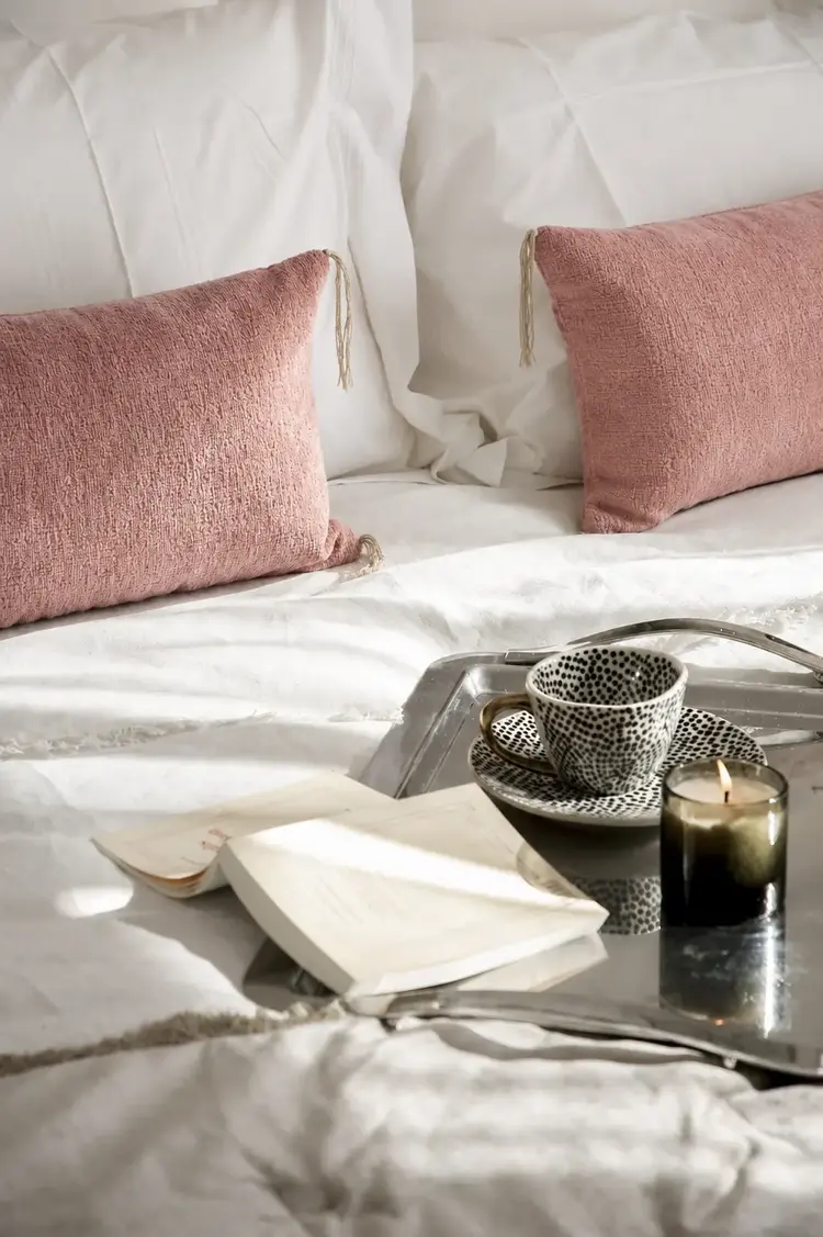 Bérengère Leroy Recycled Rock  Cushion in Cappacino