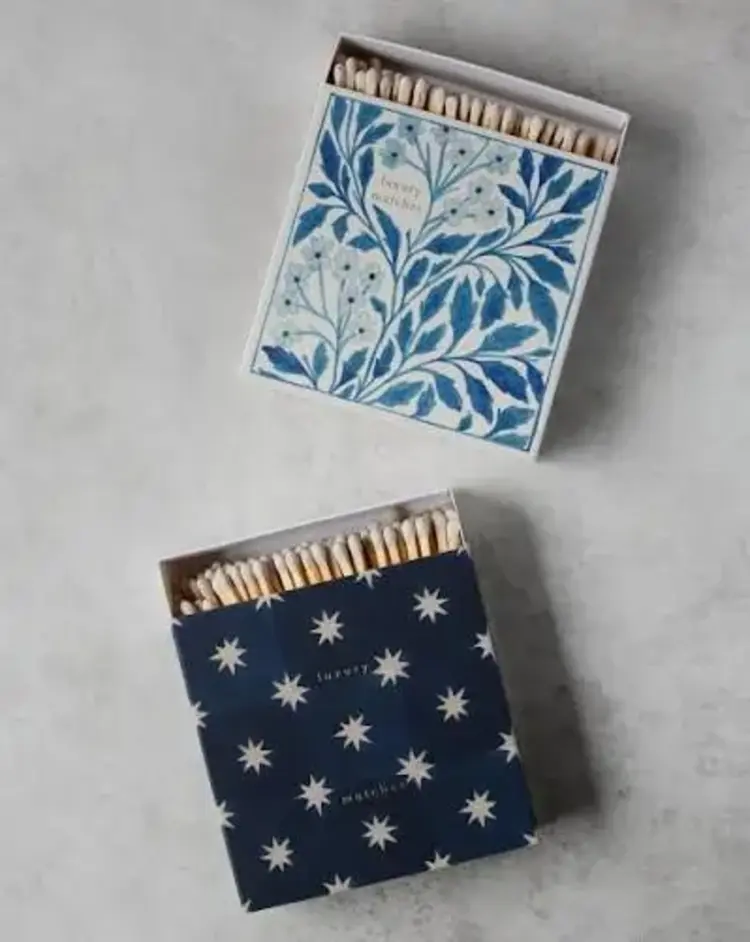 Blue Floral Long Matches