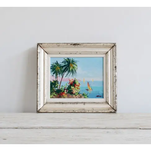 Empty Antique Silver Frame I (9x7")
