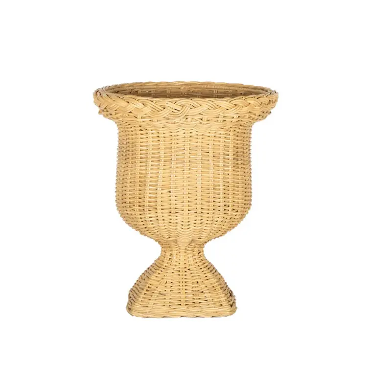 Fitrit Rattan Urn Planter & Pedestal Stand Option
