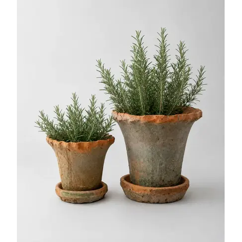 Redstone Planter Pot with Saucer