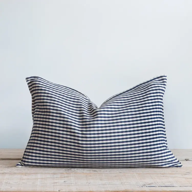 Blue Gingham Cushion