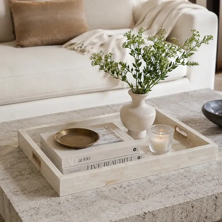 Dakota Bone Tray Set of 2