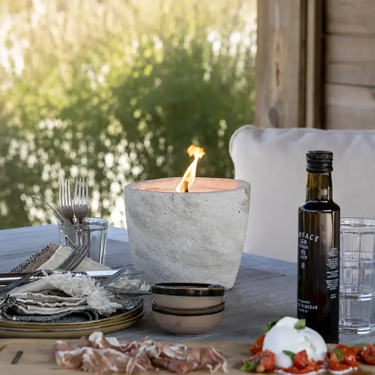 Outdoor Neutral Candle Large with Lid