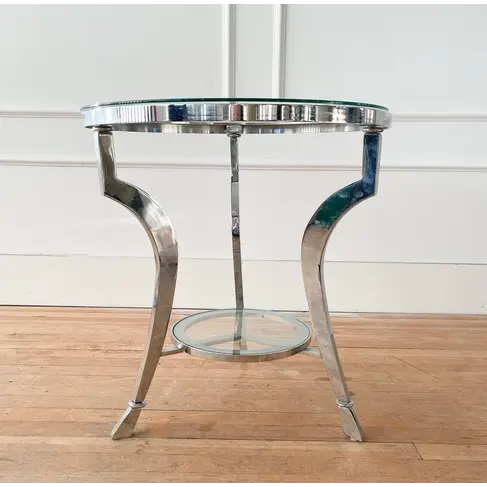 Vintage Chrome Side Table (2 available)