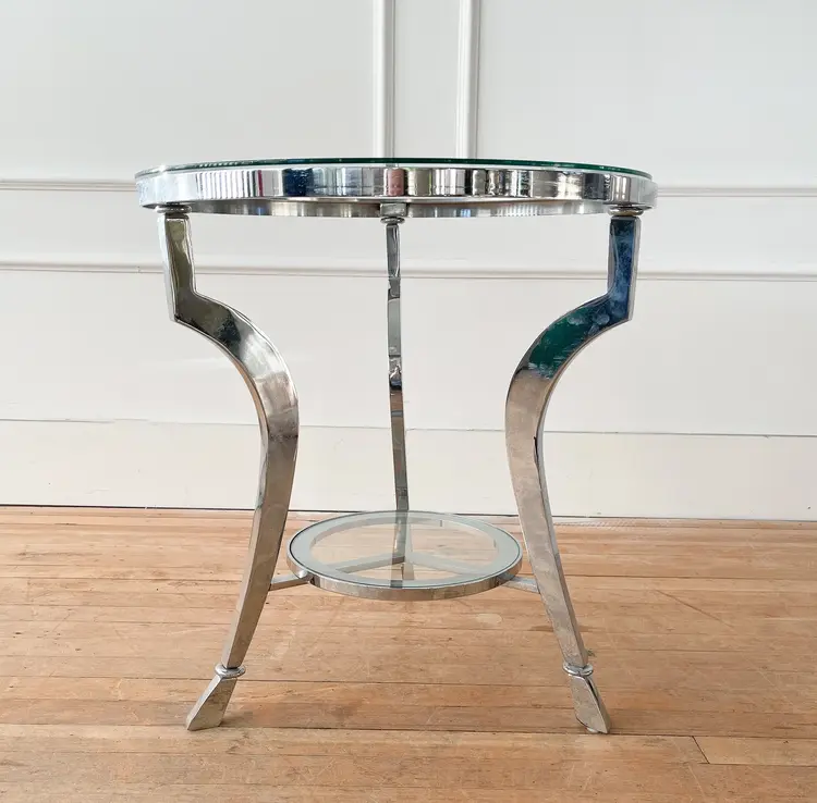 Vintage Chrome Side Table