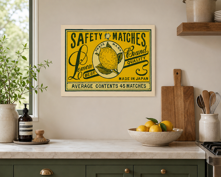 Lemons art print
