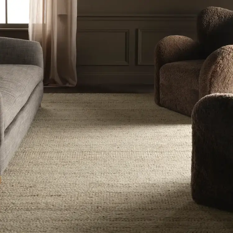 Ferret Wool Jute Rug in Wheatstone