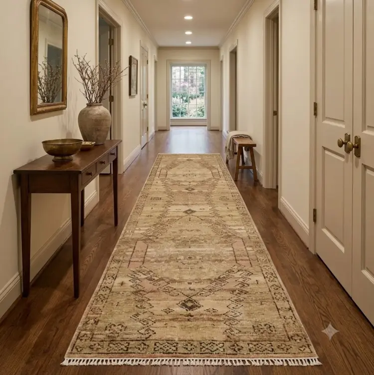Charleston Hand-Knotted Wool Rug (3x10 Toasted in stock)