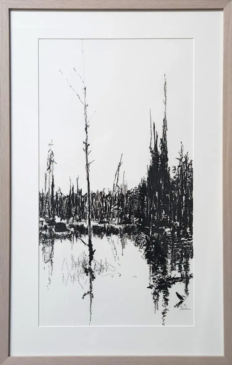 'Tall & Thin' Pastel Drawing by Maria Josenhans