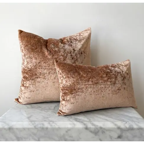Mulberry Fortrose Velvet Cushion in Copper