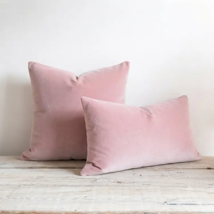 Rivoli Velvet Cushion in Dragée