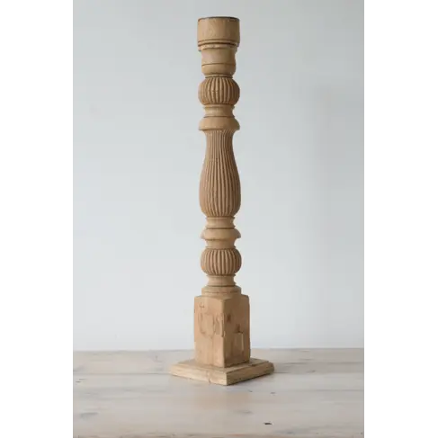 Carved Wood Artifact or Candlestand