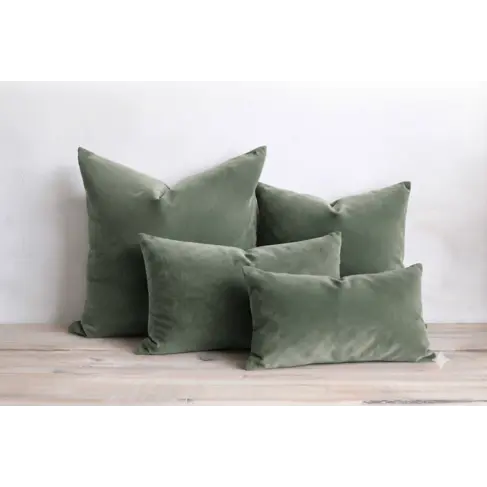 Emile Velvet Cushion - Sky