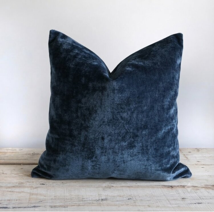 Bérengère Leroy Tsar Velvet Cushion in Abyss