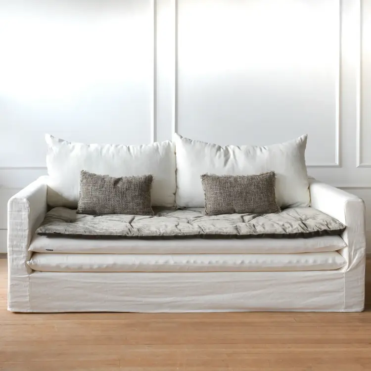 Bérengère Leroy Velvet French Overlay Mattress in Bark