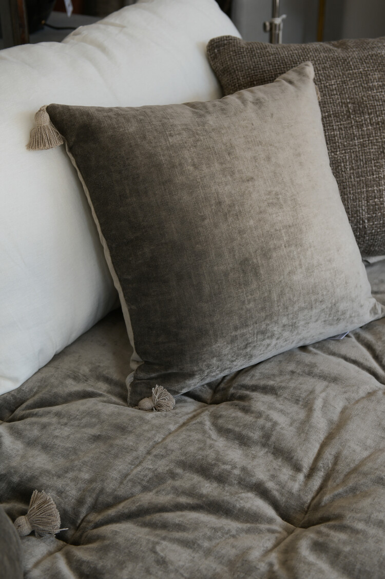 Bérengère Leroy Velvet French Overlay Mattress in Bark