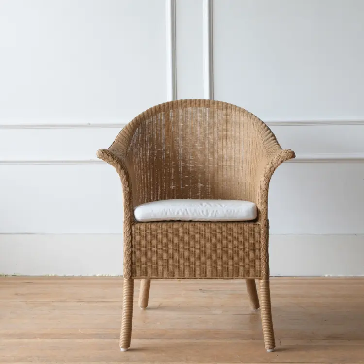 Classic Rattan Chair in Natural Loom w cushion