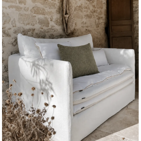 Bérengère Leroy Zahara Cushion in Anis